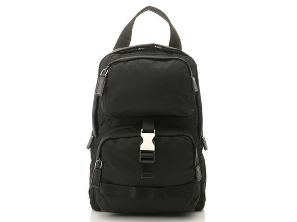 Prada Bag Waist Body Black Saffiano